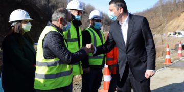 Georgian PM Inspects Road Construction Works at Rikoti Gorge