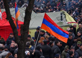 Protesters Blocking Entrances of Armenian Parliament