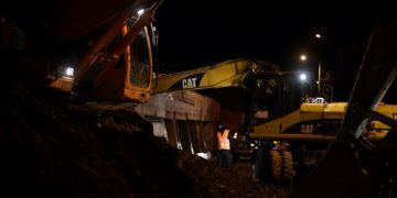 City Hall Builds Protective Wall on Bagebi-Tskneti Road