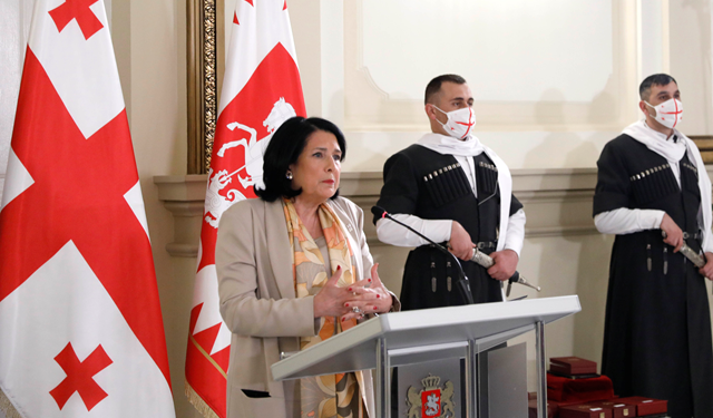 President Awards Women With Order of King Tamar