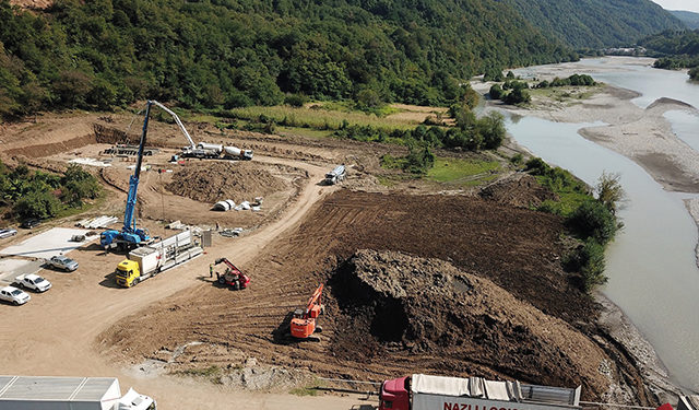 Construction of Namakhvani HPP. Source: Ipress.ge