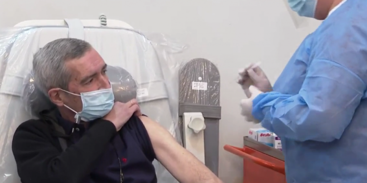 Paata Imnadze First Person in Georgia to be Vaccinated