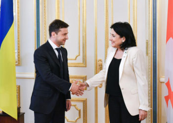 Telephone Conversation Takes Place Between President of Georgia and President of Ukraine