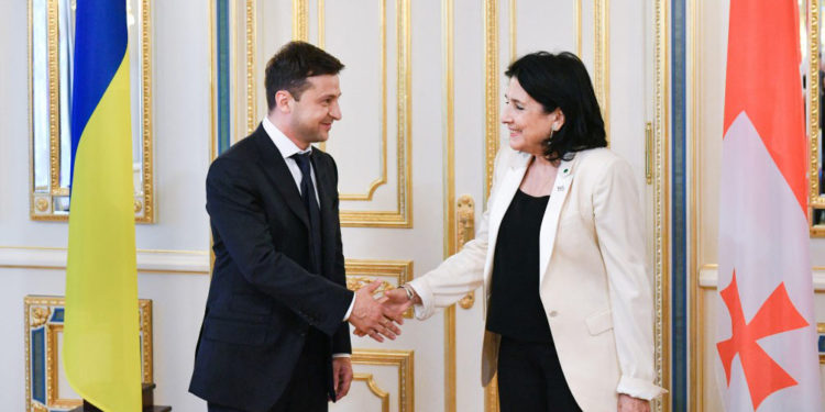 Telephone Conversation Takes Place Between President of Georgia and President of Ukraine