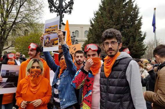 Rally in Support of Nika Melia Underway