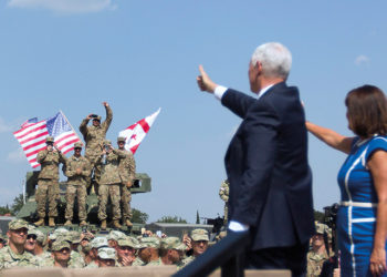 Vice President Mike Pence in Tbilisi, in 2017. Official White House photo by D. Myles Cullen