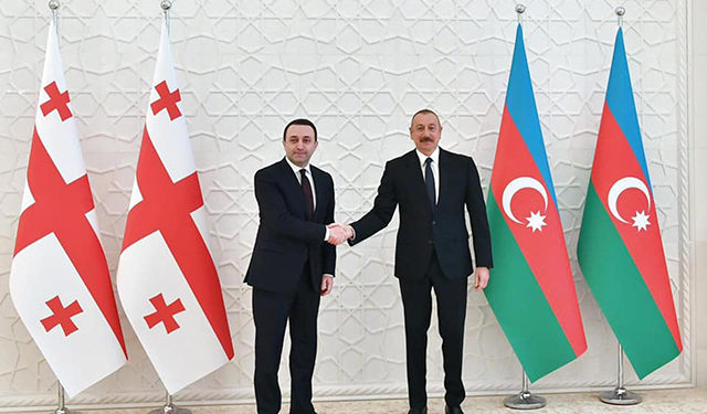 The Georgian PM and President of Azerbaijan discuss their two countries' strategic partnership.