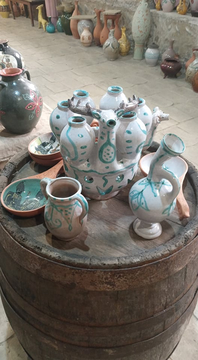 Traditional wine-drinking vessel "Marani". By Ceramics Master Givi Tatulashvili