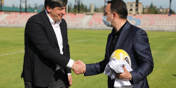 Ioseb Tkemaladze, Georgian Rugby Union President welcomes PM of Georgia