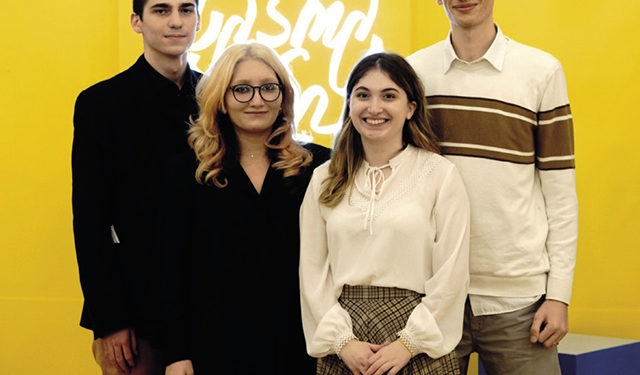 Davit Gogia, Lizi Sharikadze, Ana Gogia and Shalva Gagnidze of CosmoTronix
