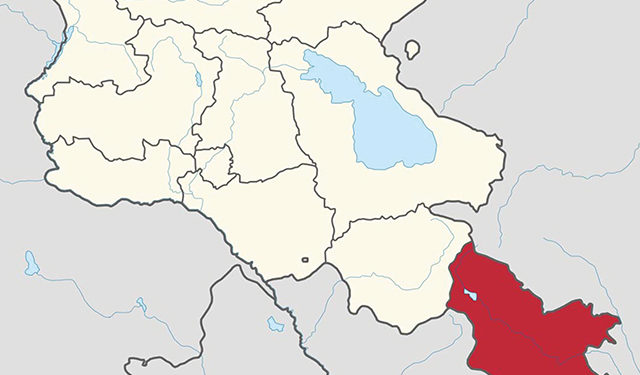 Syunik (Azerbaijani: Zangezur) Province of Armenia, which separates Nakhichevan and the rest of Azerbaijan