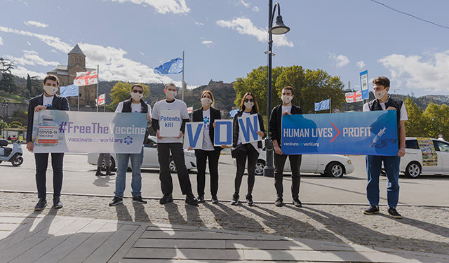 AHF Georgia’s Activities in Tbilisi: “G20 Leaders Vow to Vaccinate our World Now!”