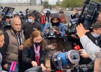 Clashes Occur between Activists, Law Enforcers near Rustavi Prison