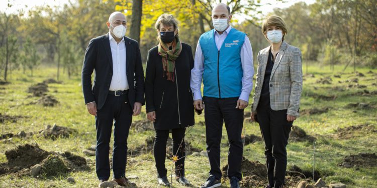 Presentation of Postage Stamp Created under Auspices of Post Europe Held in Krtsanisi Park