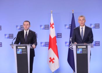 PM Garibashvili, NATO Sec-Gen Meet in Brussels, Discuss Steps towards Integration