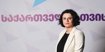 Natia Mezvrishvili is the Deputy Chairman of the political party “For Georgia” as well as a law lecturer at Ivane Javakhishvili Tbilisi State University. Source: forgeo.ge