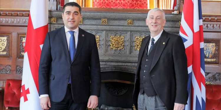 Georgian Parliament Speaker Meets with Speaker of UK House of Commons
