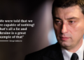 Giorgi Gakharia: Μας είπαν ότι είμαστε ικανοί για τίποτα – Όλα είναι ψέματα και η Ουκρανία είναι ένα εξαιρετικό παράδειγμα