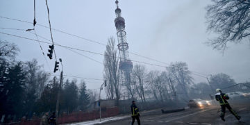 At Least 5 Killed in Strikes Near Kyiv TV Tower