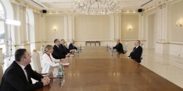 Minister of Justice of Georgia Meets with Ilham Aliyev