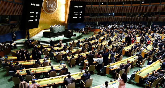 UN Votes to Condemn Russia’s Invasion of Ukraine, Calls for Withdrawal