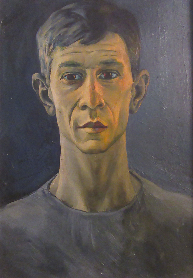 Autoportrait. Oil on cardboard. 48 x 34 sm. 1964.