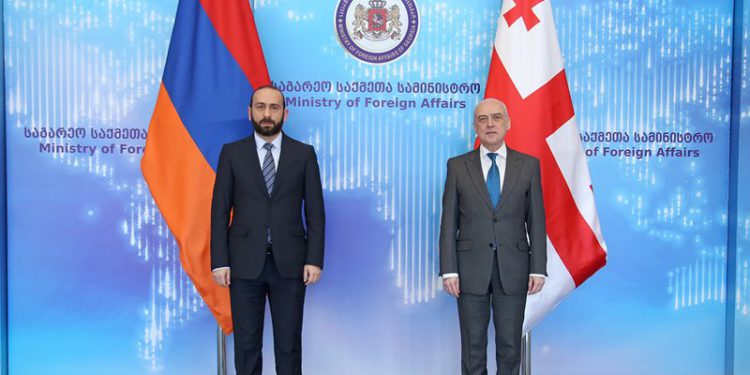 David Zalkaliani Hosts his Armenian Counterpart