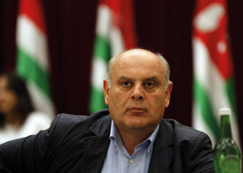 Aslan Bzhania, de-facto president of Abkhazia. Image source: rferl.org