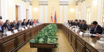 Meeting of Shalva Papuashvili with President of National Assembly of Republic of Armenia