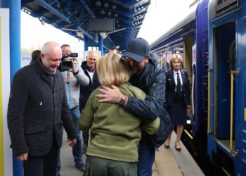 EU Council Chief Charles Michel Arrives in Kyiv