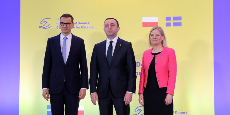 PM Participates in Int’l Donors Conference for Ukraine