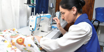 At Bamane, they use textile waste to create a variety of products to sell. It is also supportive to its own community, as it has a social mission to employ and re-socialize vulnerable women