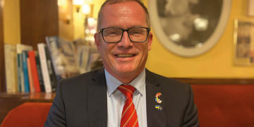 Austrian economist and proponent of expansion of the European currency, the Euro, for Georgia, Ukraine, and Moldova. Photo by Vasyl Korotkyi/ ukrinform.net