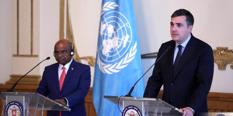 Georgian FM, UN General Assembly President Discuss Security, Human Rights in Russian-occupied Regions