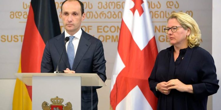 Georgian Economy Minister, German Development Minister Discuss Economic Relations