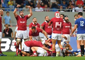 Georgia makes history with victory over Italy in Batumi. Photo by Levan Verdzeuli/Federugby via Getty Images