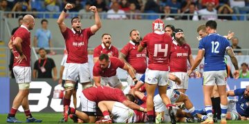 Georgia makes history with victory over Italy in Batumi. Photo by Levan Verdzeuli/Federugby via Getty Images