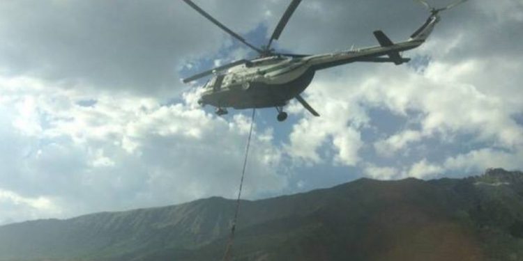 Aviation Resumes Fire Extinguishing Works in Mestia