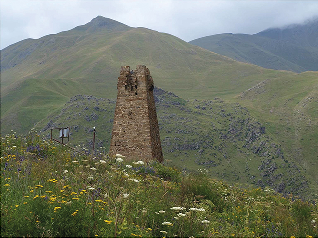An outpost tower located along the ancient trade route. Photo by Mike Godwin