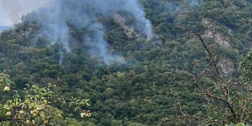3 Helicopters of the Border Police Resume Fire Extinguishing Works Near Likani