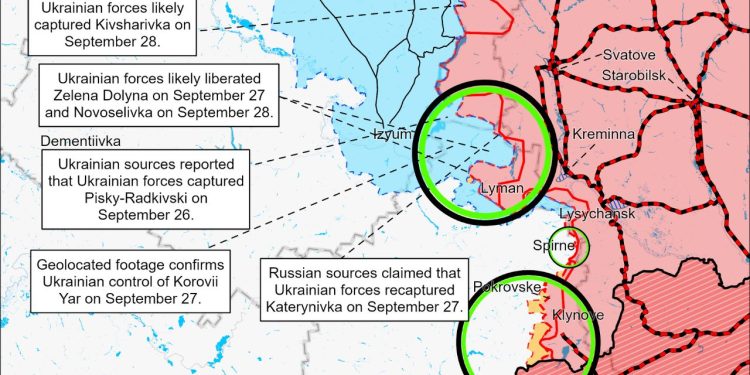 ISW: Ukrainians Completed the Siege of Lyman