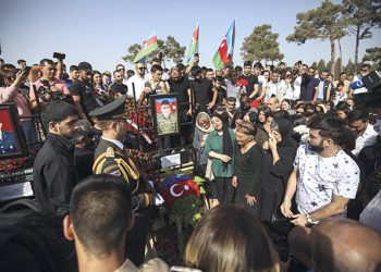 Funerals of Azerbaijani servicemen this September. Source: EPA