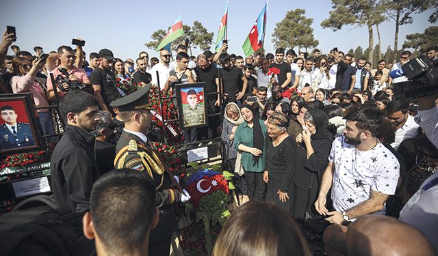 Funerals of Azerbaijani servicemen this September. Source: EPA
