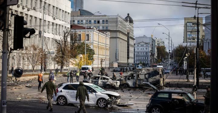 Ukrainian Officials Urge People to Stay in Shelters in Kyiv as Explosions Continue