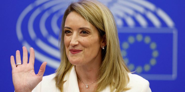 Roberta Metsola Stresses the Need of Protecting Non-EU Countries That Have Joined the Sanctions Against Russia and Have a Dangerous Neighbor Source: REUTERS