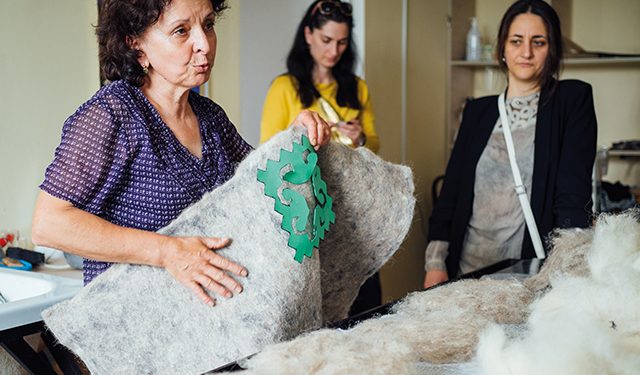 Tushetian Felting at Mzemoe