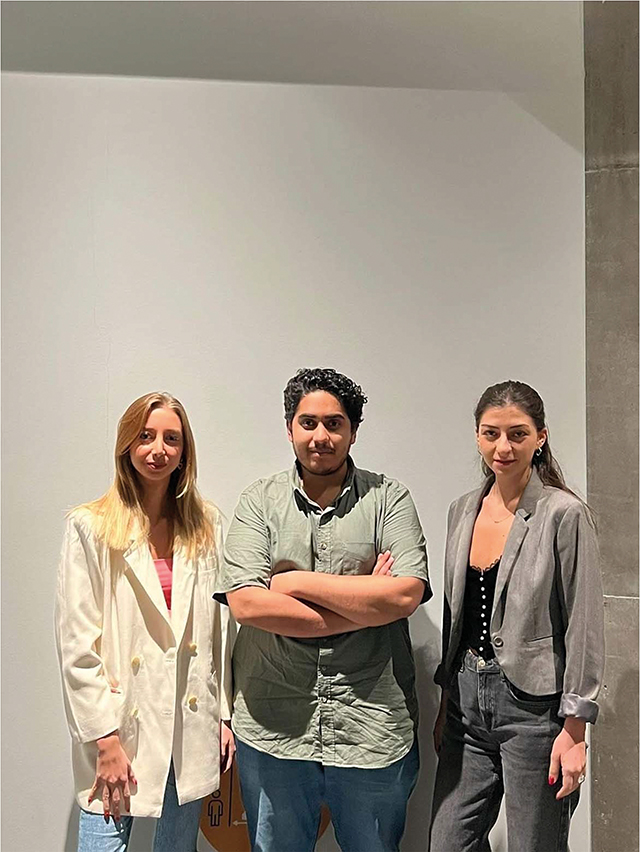 Ana Ediberidze (left), Bilal Motiwala (center), and Mariam Sharmiashvili, of the CandiKandy and Pyme team. Photo by Mariam Sharmiashvili