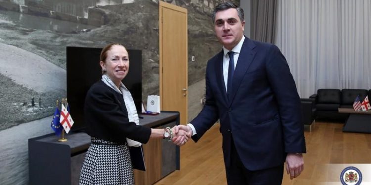 Darchiashvili Meets with Kelly Degnan, Discusses Issue of Strategic Partnership between US and Georgia