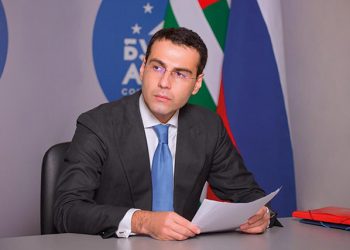Inal Ardzinba, Minister of Foreign Affairs of the de facto Abkhazian regime. Source: oc-media.org