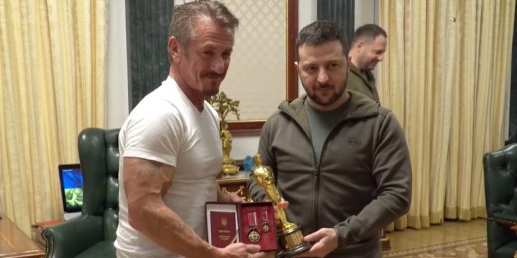 Zelensky: Sean Penn Brought his Oscar Statuette as Symbol of Faith in Victory of Our Country